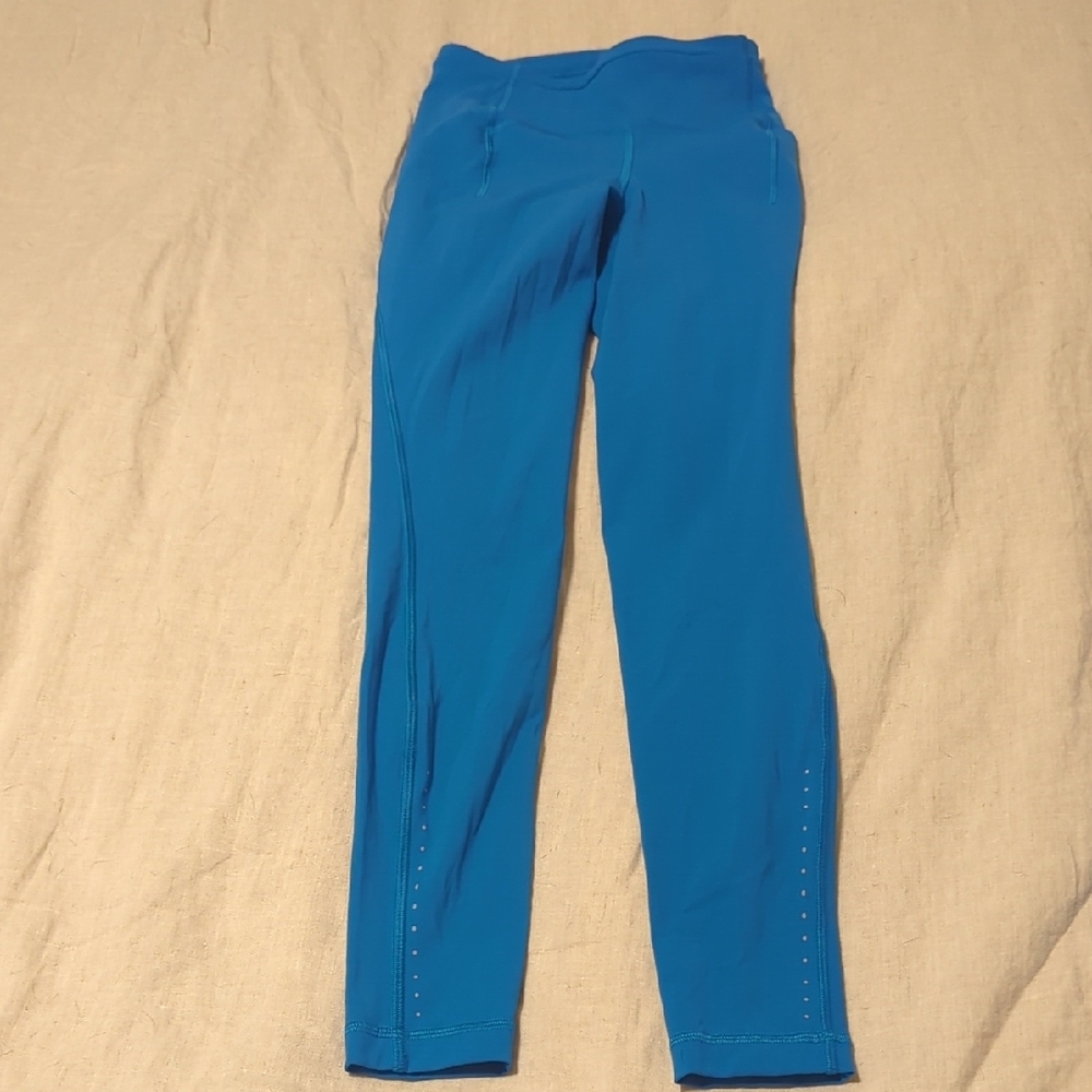 Lululemon Athletica Swift Speed Hi-Rise Tight Blue Leggings - Picture 2 of 4